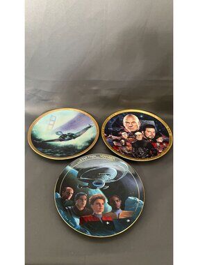 Star Trek Collector Plates By Hamilton Collection Limited Edition "Triumphant Re